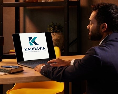 Kadravia consultant reviewing a candidate profile