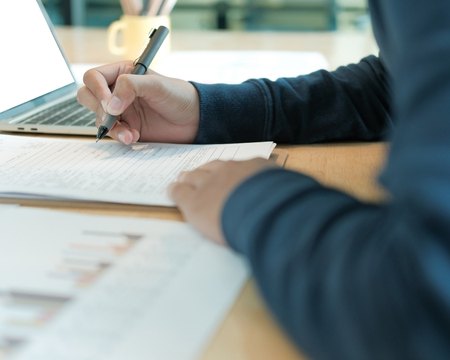 Preparing company documents with professional support